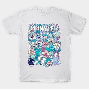 Doodle style monster characters T-Shirt